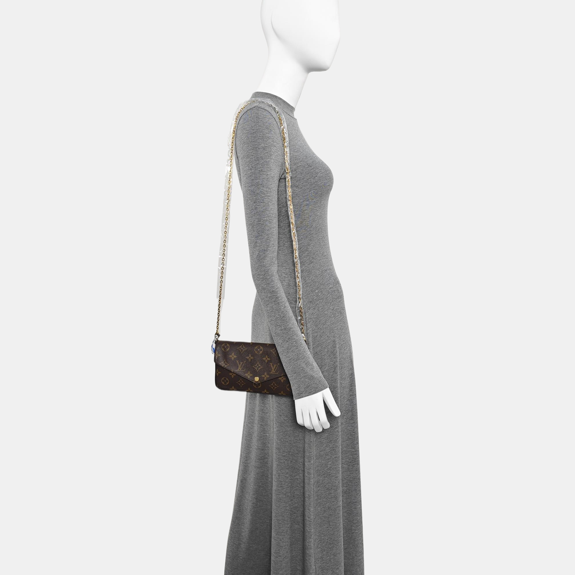 FÉLICIE Monogram Coated Canvas Brown