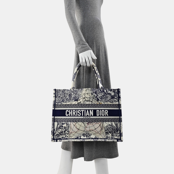 Book Tote Medium Canvas Blue