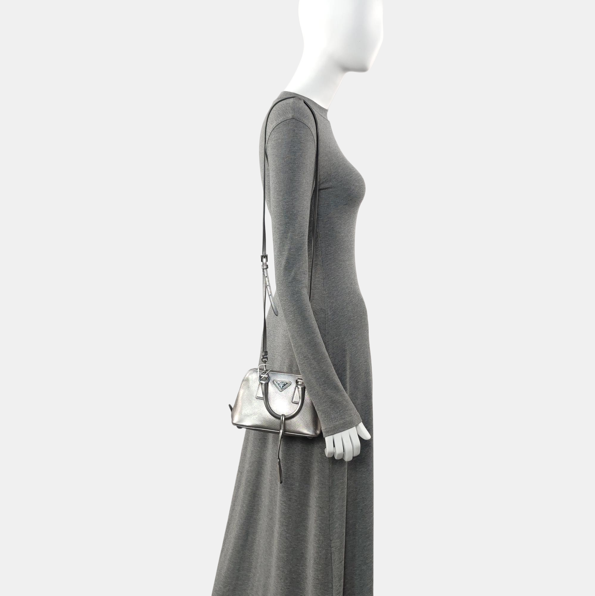 Promenade Mini Calfskin Silver