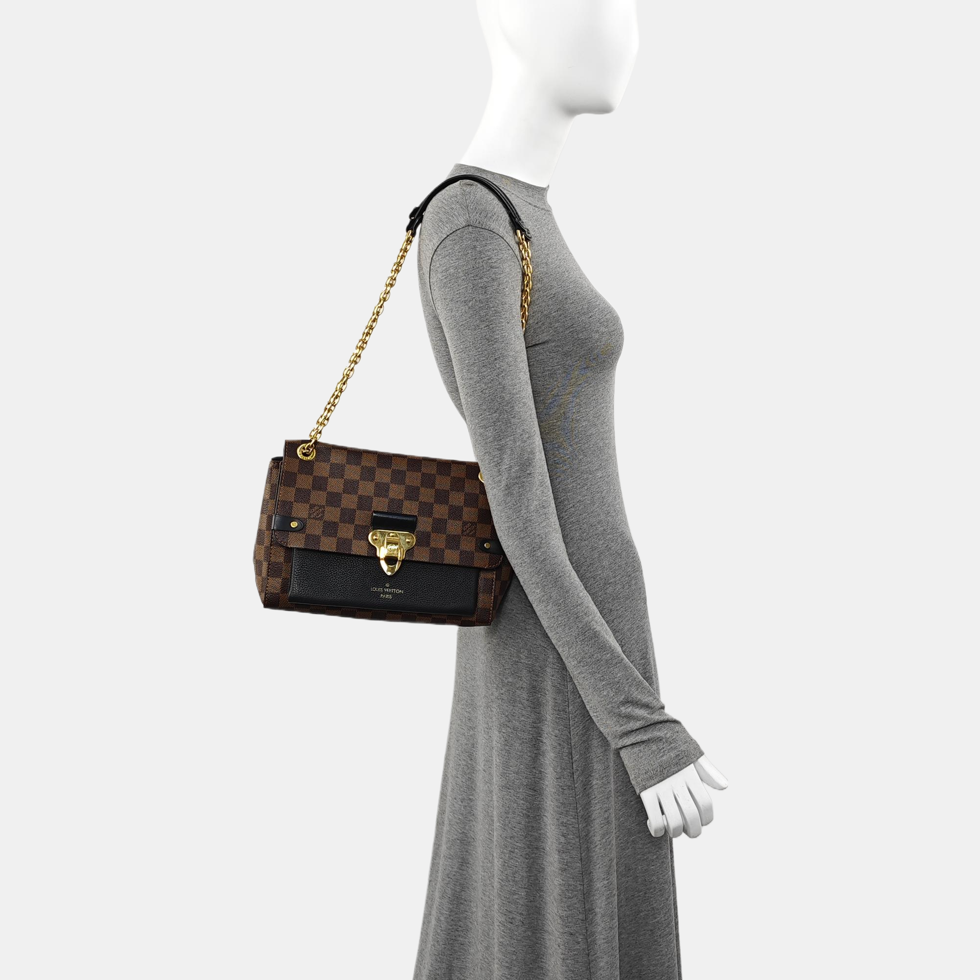 VAVIN PM Damier Ebene Coated Canvas Brown