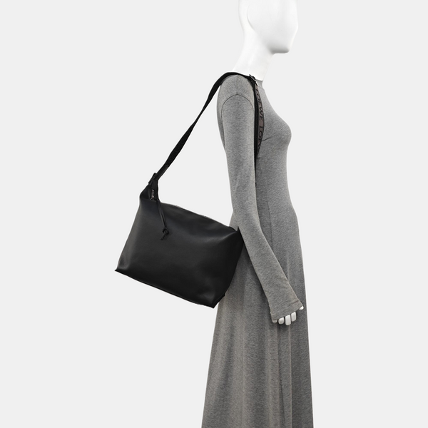 Calfskin Shoulder Bag Black