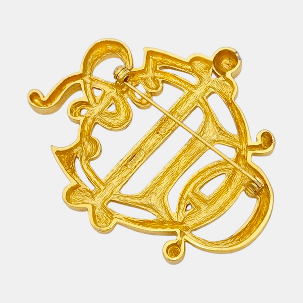 Metal Gold Brooch