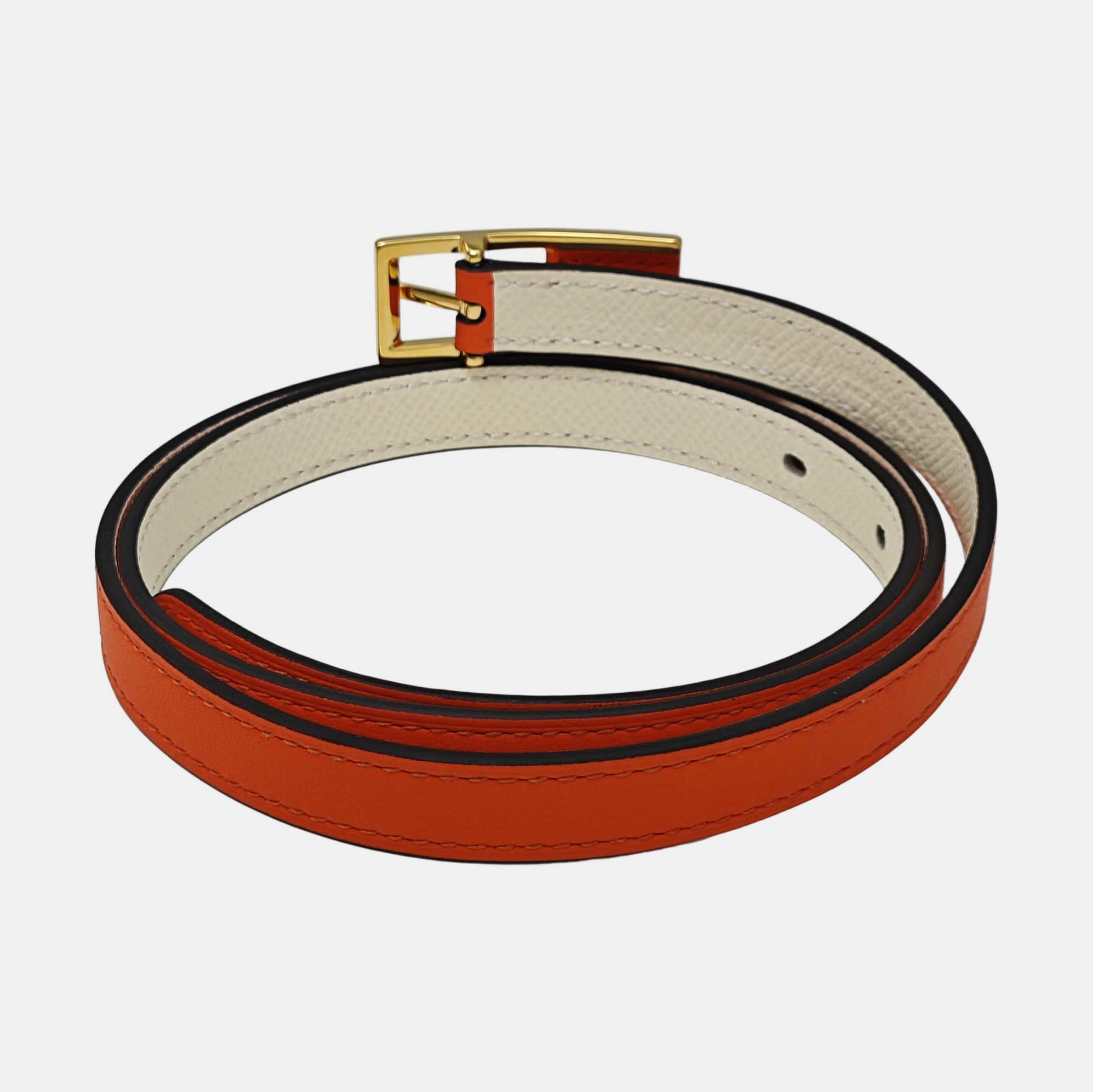 Leather Belt Orange
