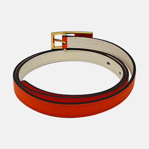 Leather Belt Orange