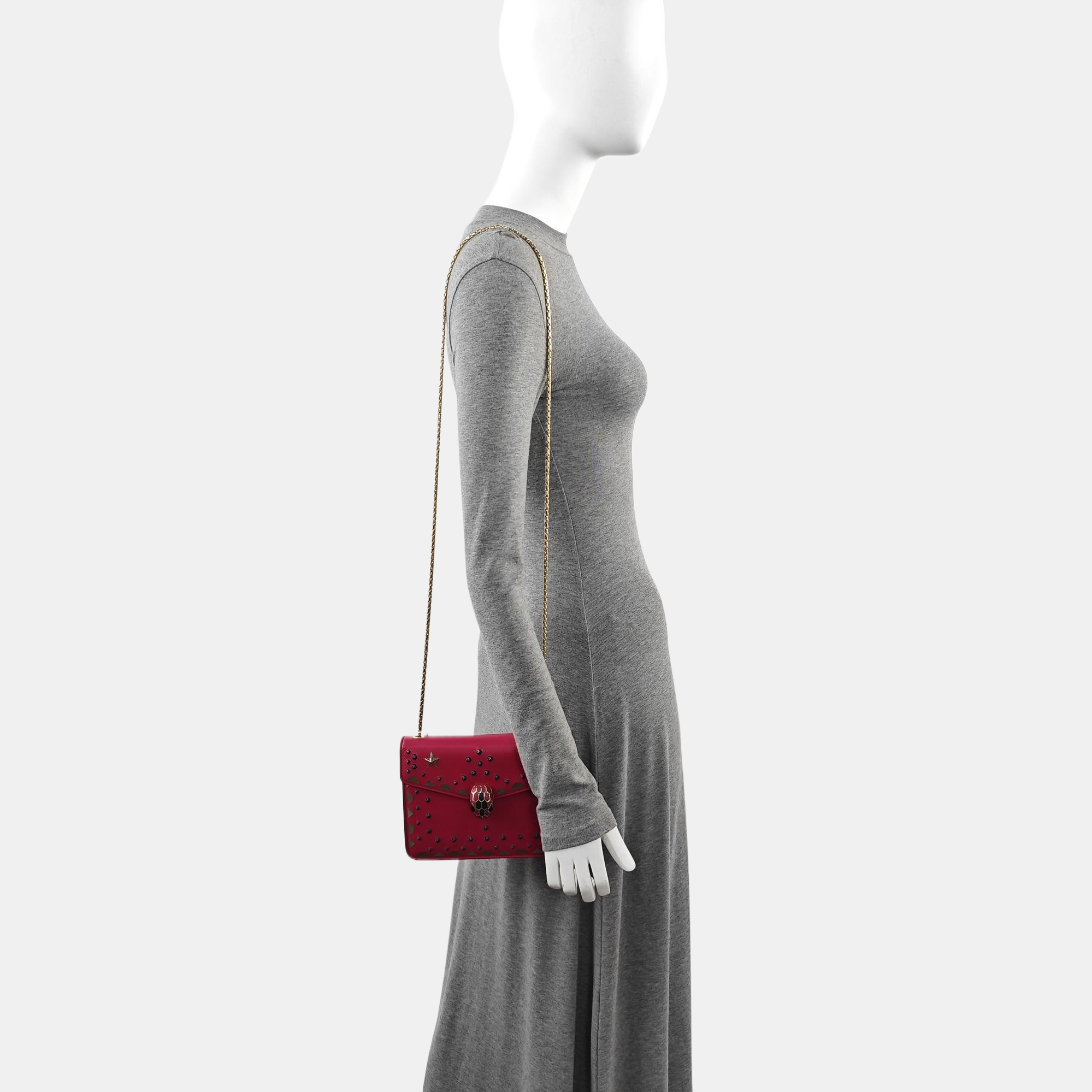 SERPENTI FOREVER Calfskin Red