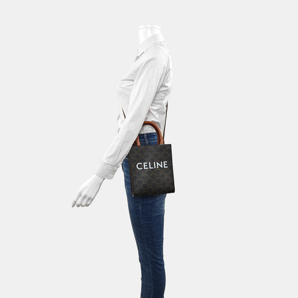 CABAS CELINE Mini Coated Canvas Brown