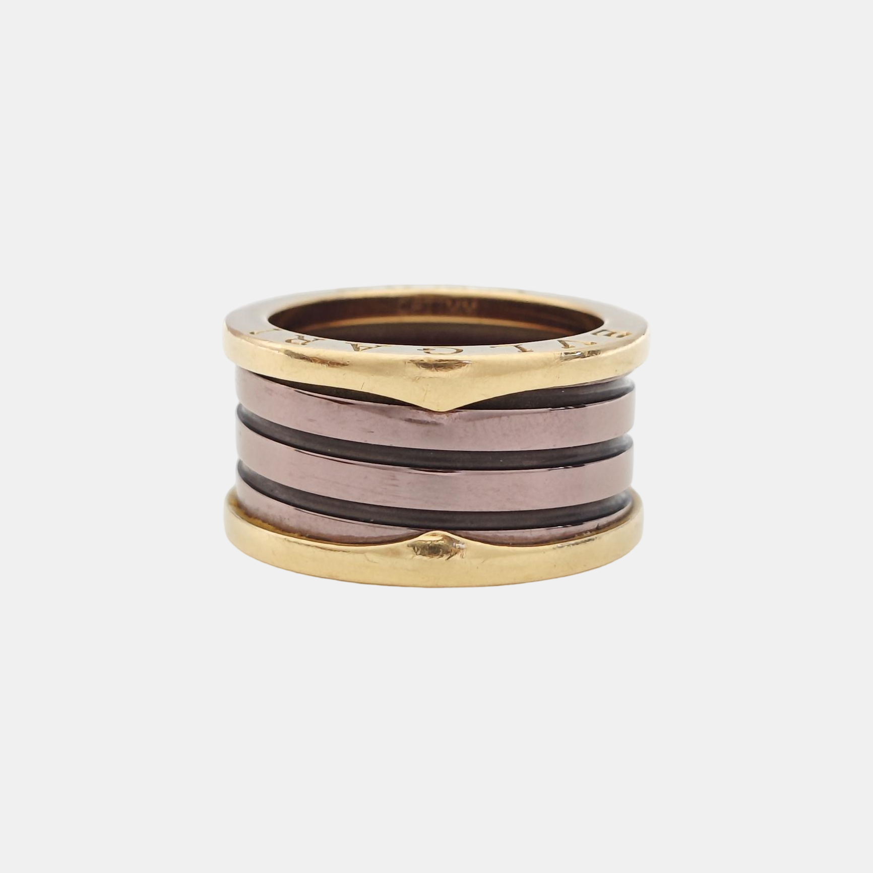 B.ZERO1 18k Rose Gold Ring EU 56