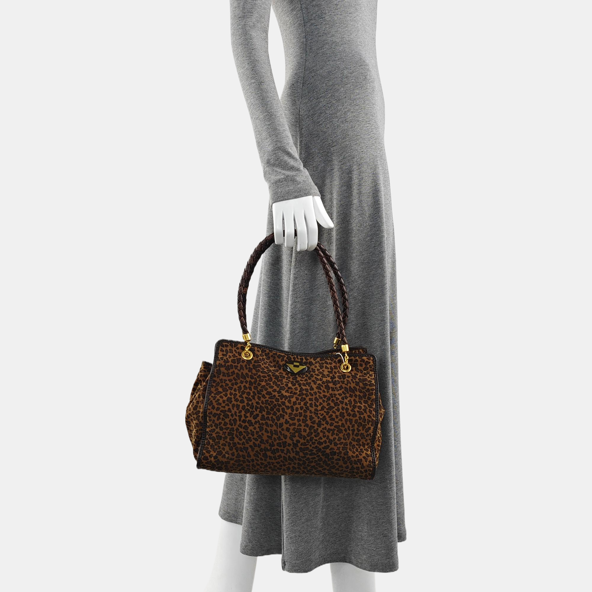 Fabric Tote Bag Brown