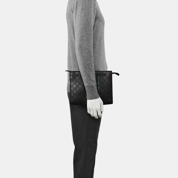 Signature Monogram Calfskin Black