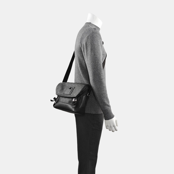 VOYAGER PM Monogram Coated Canvas Black