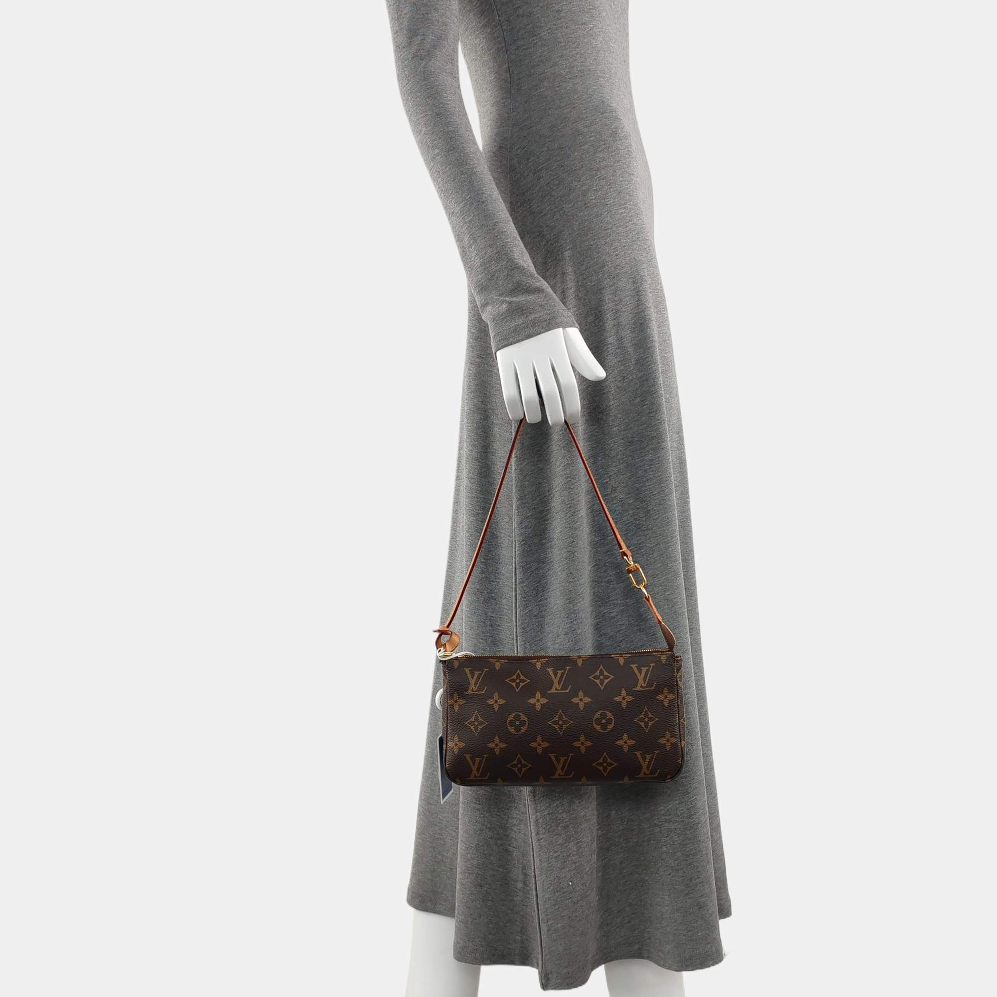 ACCESSOIRES GM Monogram Coated Canvas Brown