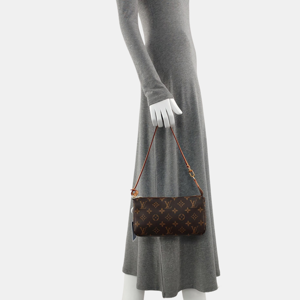 ACCESSOIRES GM Monogram Coated Canvas Brown