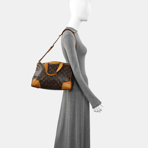 RETIRO NM Monogram Coated Canvas Brown