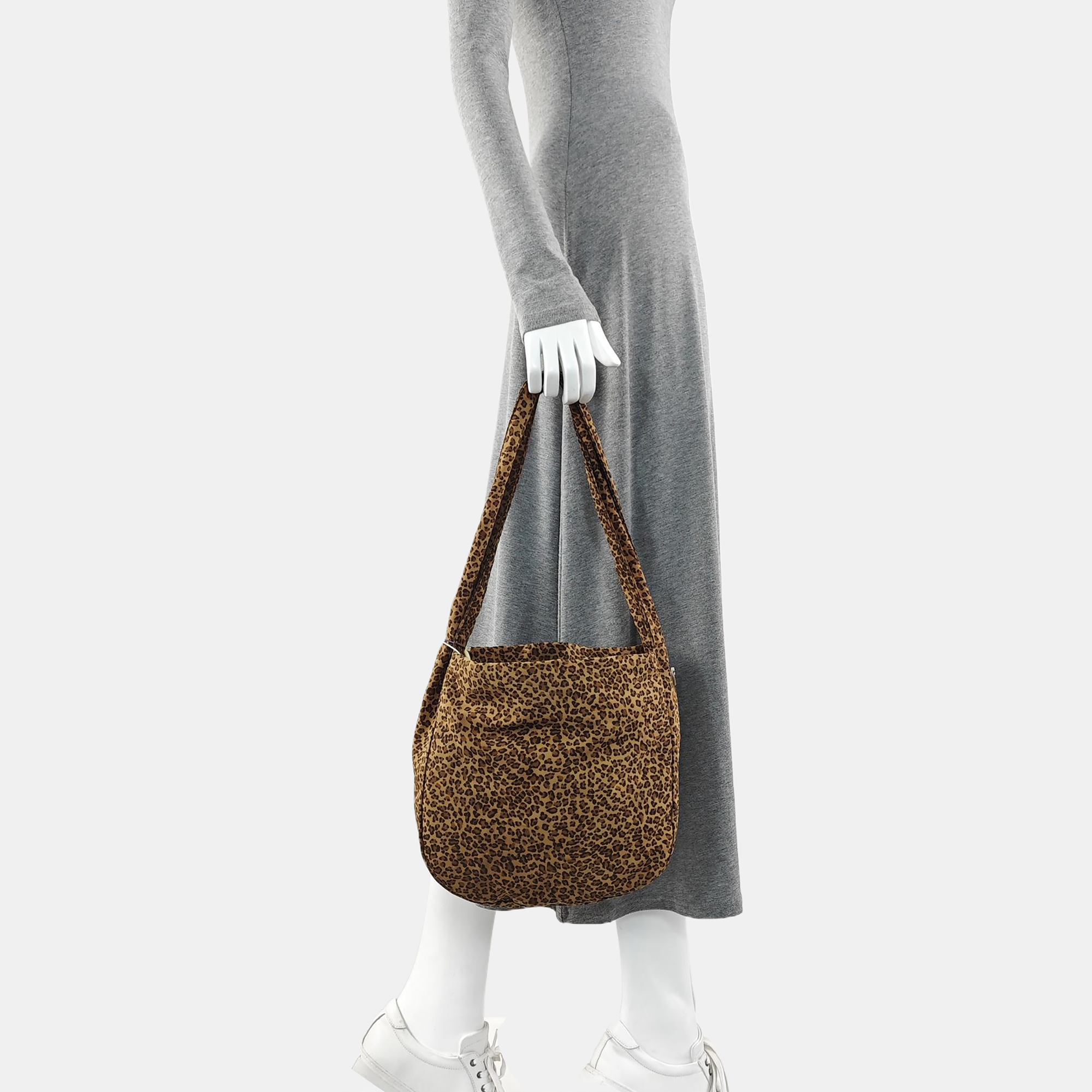 Nylon Tote Bag Brown