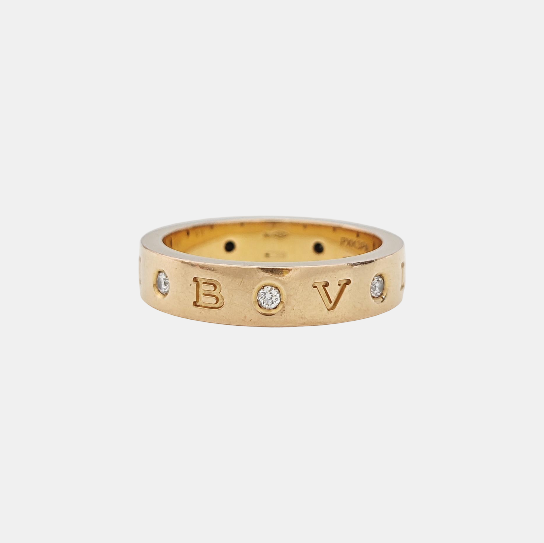 B.ZERO1 18k Rose Gold Ring EU 61
