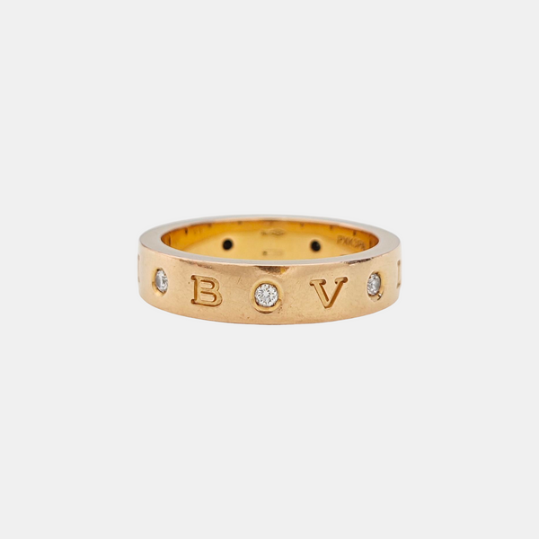 B.ZERO1 18k Rose Gold Ring EU 61