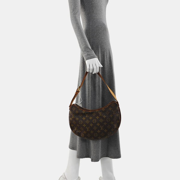 CROISSANT MM Monogram Coated Canvas Brown