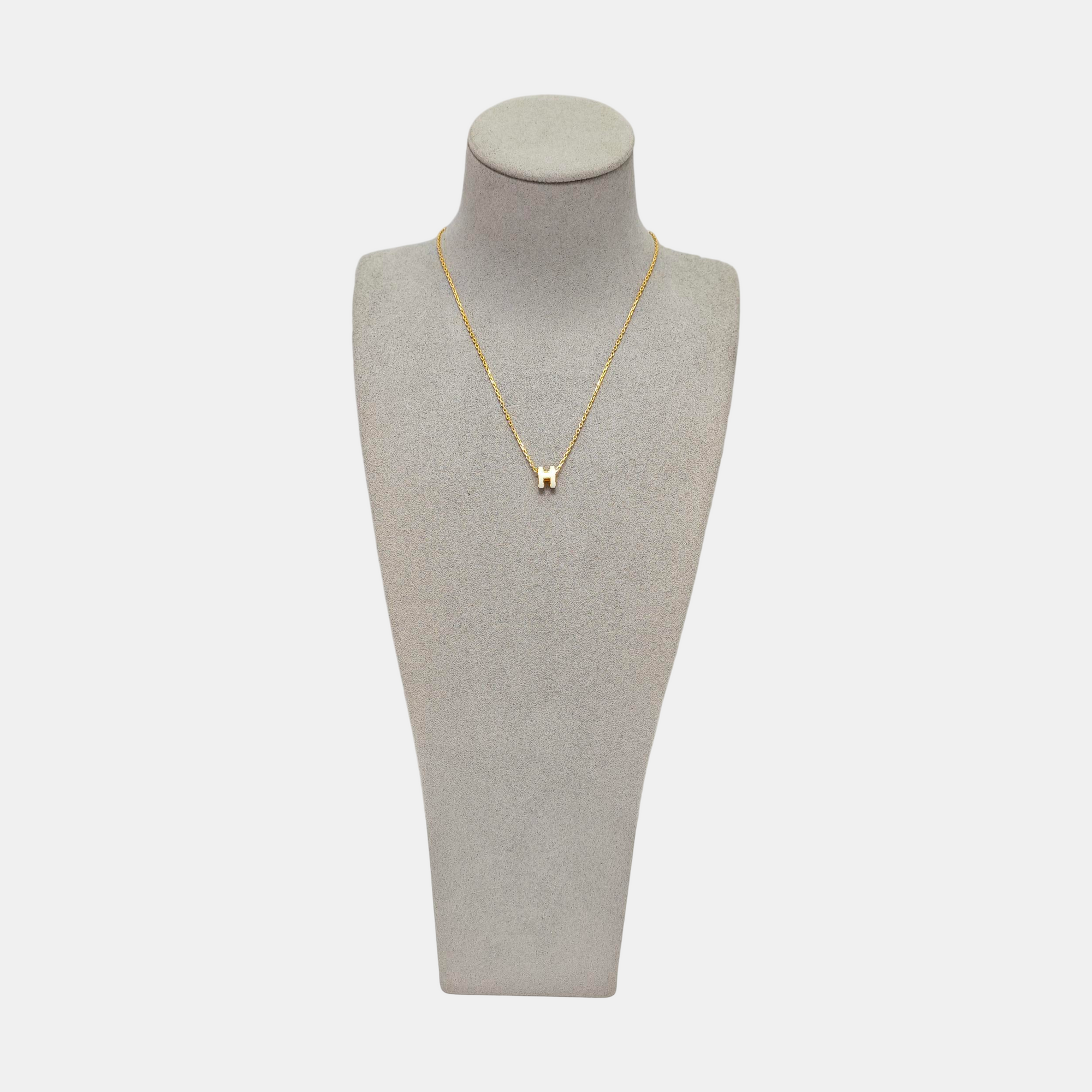 Pop H Metal Gold Necklace