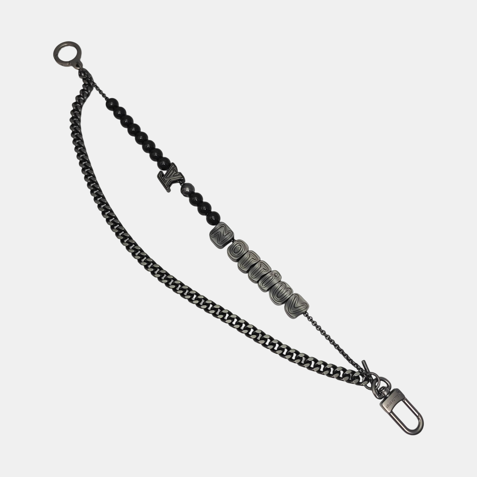 Metal Bag Charm Black