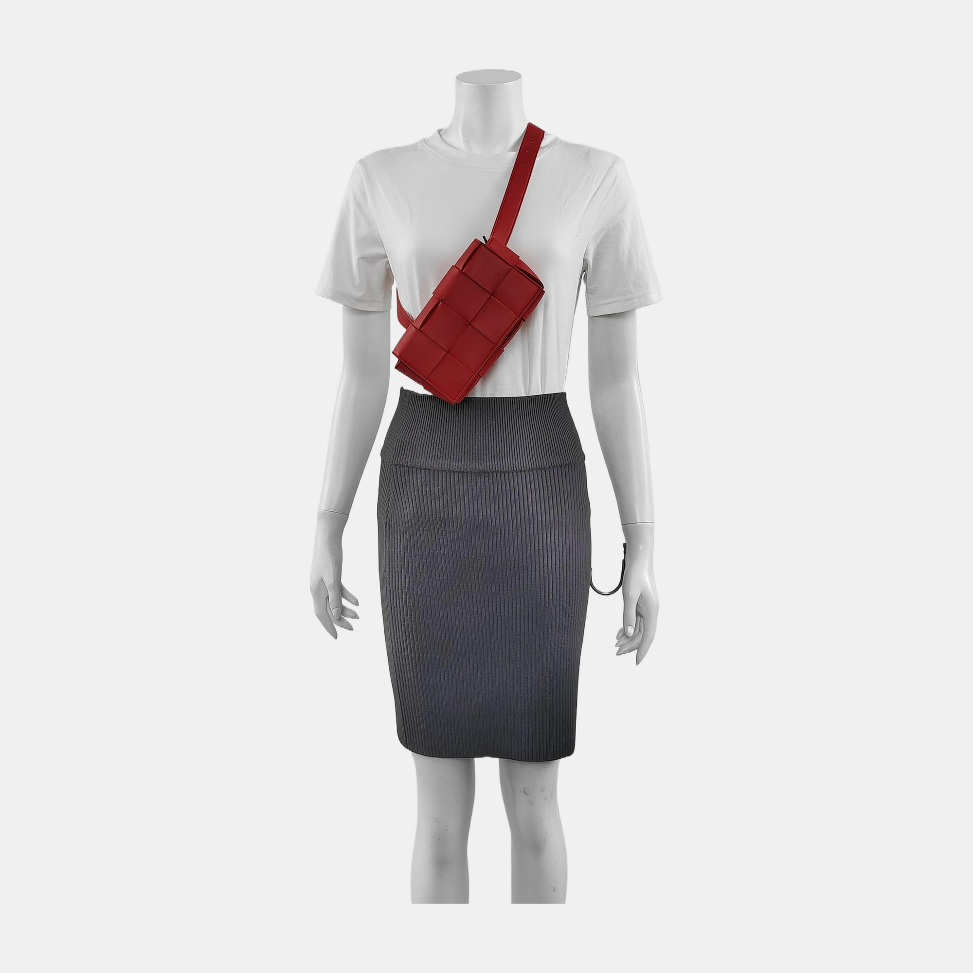 Cassette Mini Lambskin Red