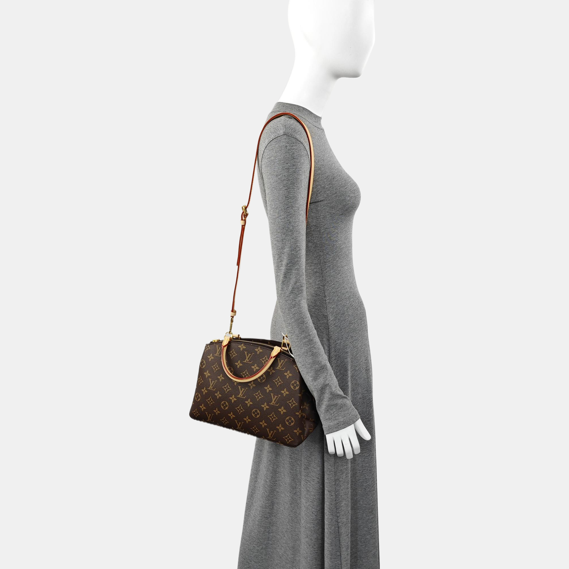 PALAIS PM Monogram Coated Canvas Brown