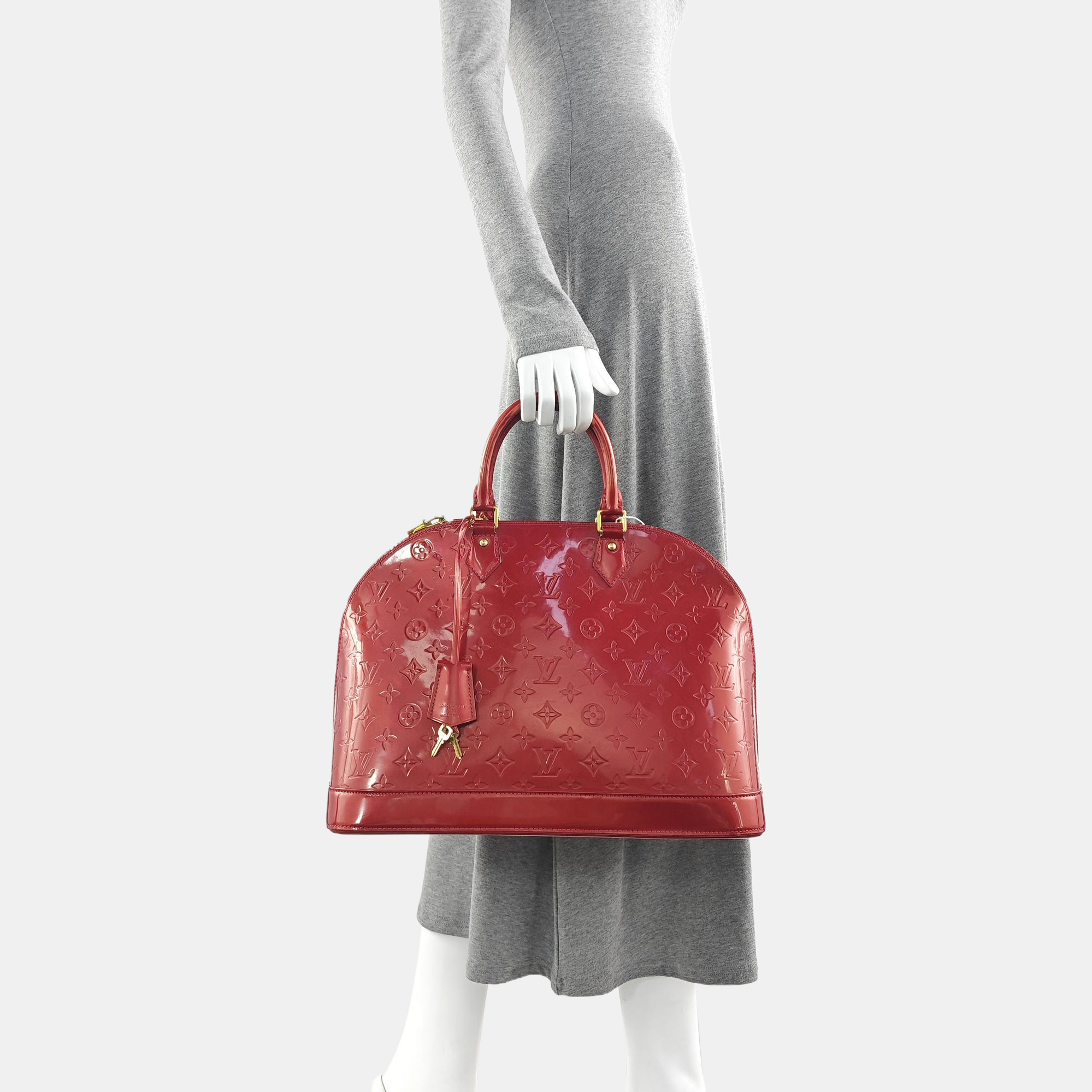 ALMA GM Monogram Calfskin Red