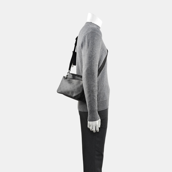 TRIO Monogram Coated Canvas Gray