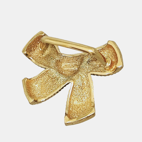 Twist Round Metal Gold Pendant