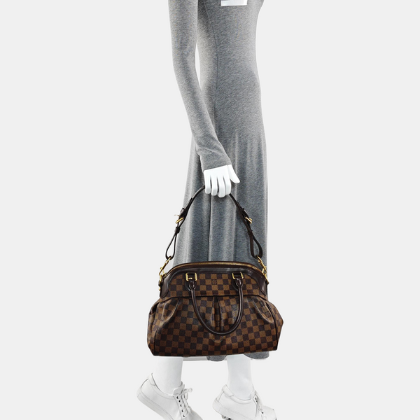 TREVI PM Damier Ebene Coated Canvas Brown