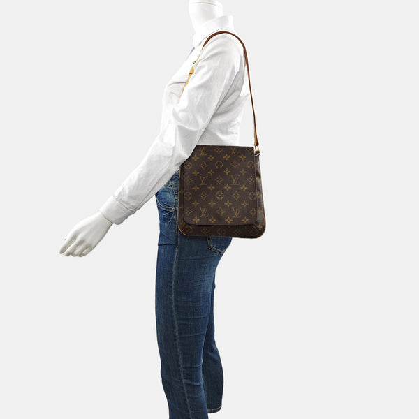 MUSETTE TANGO Monogram Coated Canvas Brown