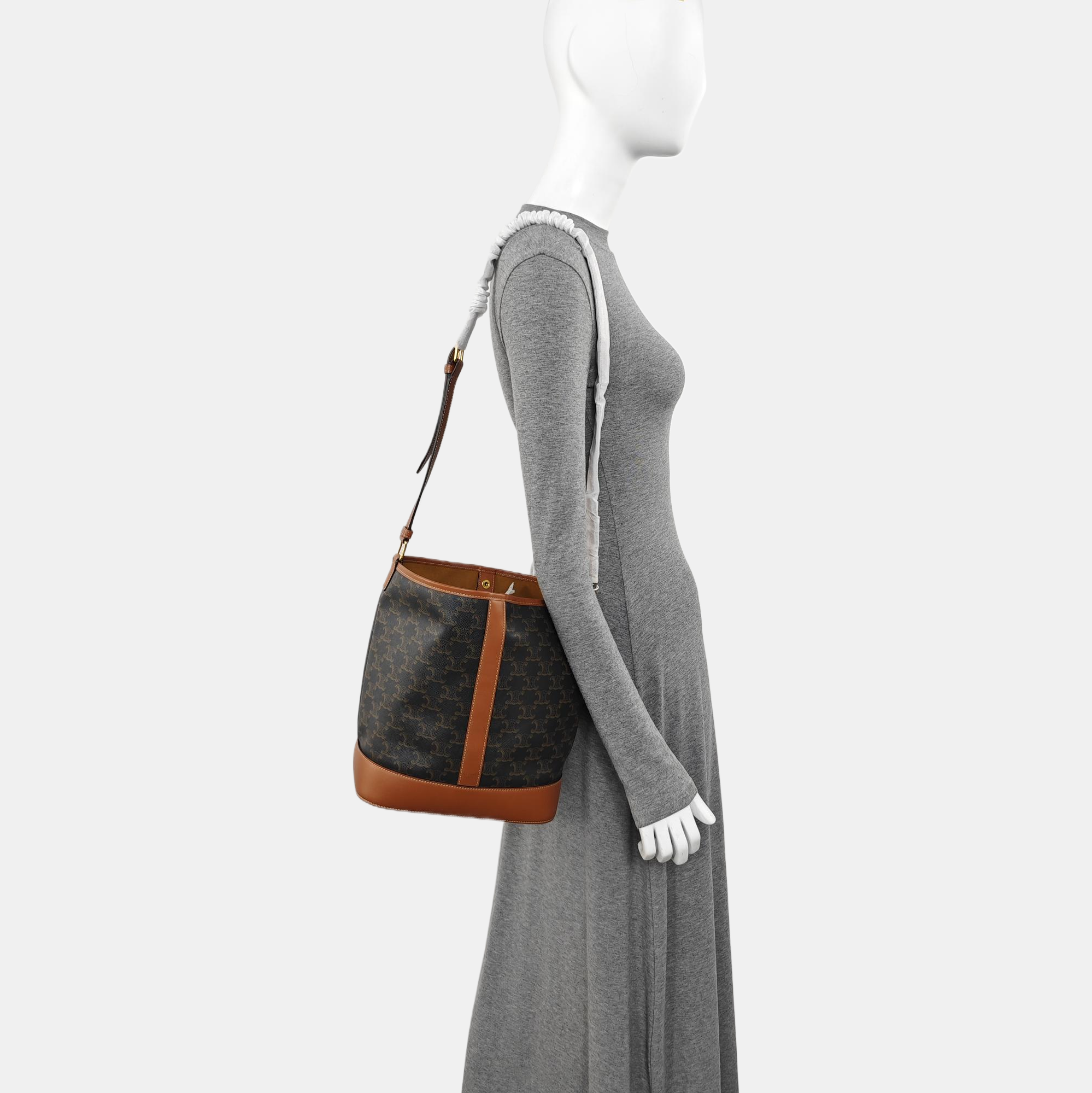 TRIOMPHE CANVAS Medium Coated Canvas Brown
