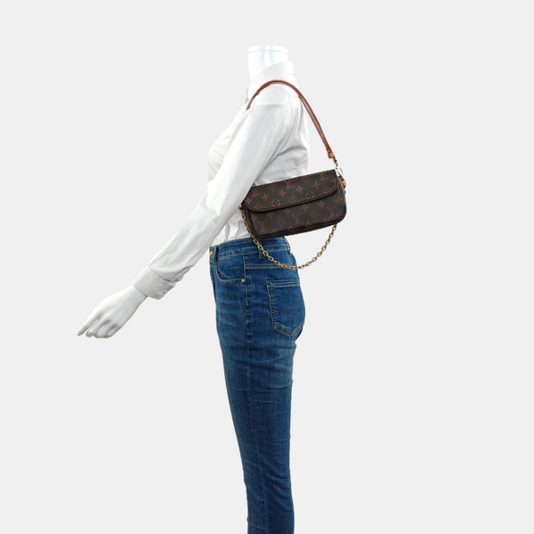IVY Monogram Coated Canvas Brown