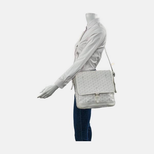 Belvedere Coated Canvas White