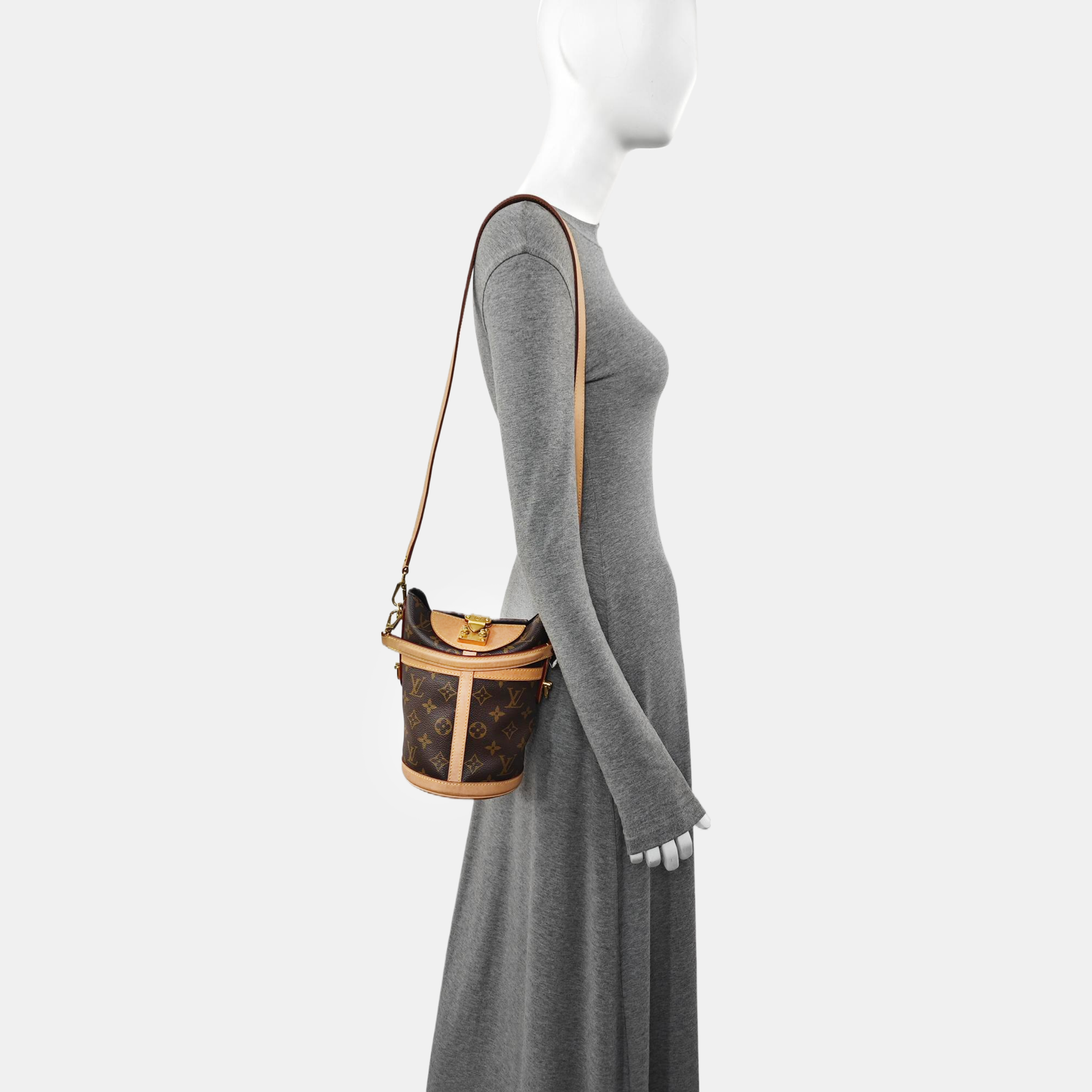 DUFFLE Monogram Coated Canvas Brown