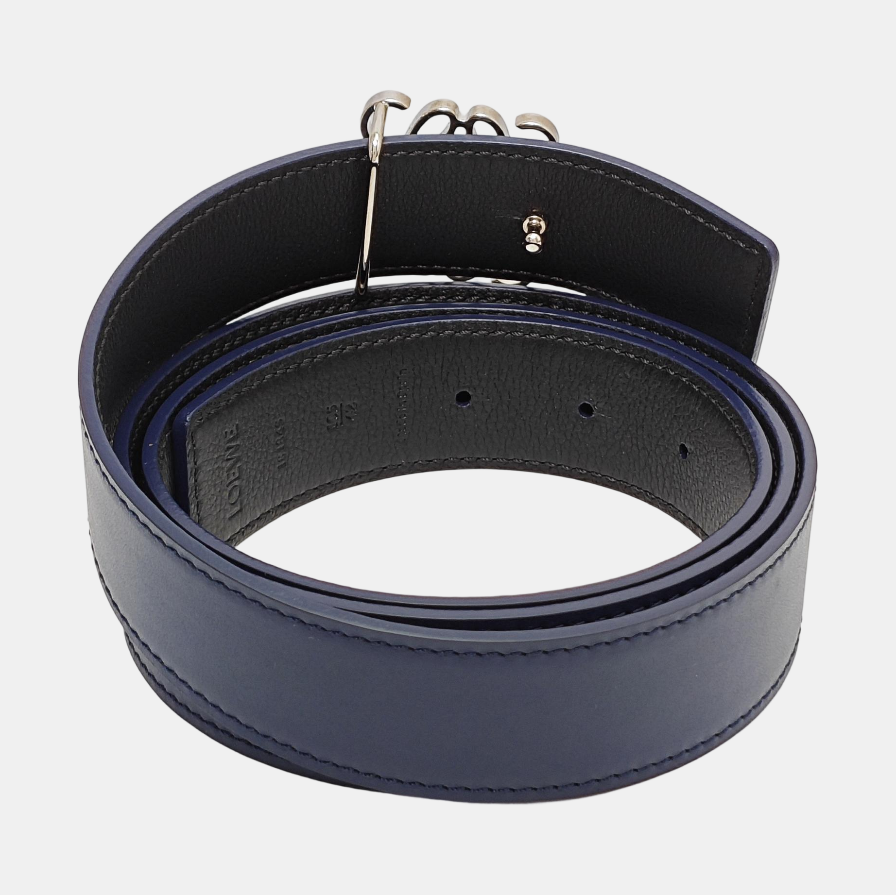Leather Belt Blue