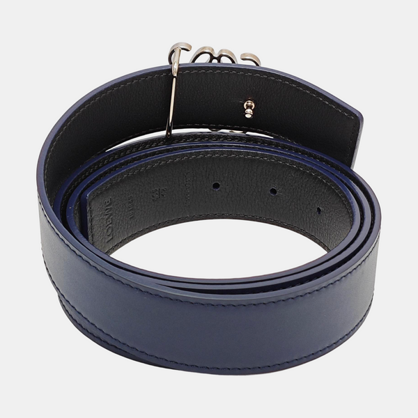 Leather Belt Blue