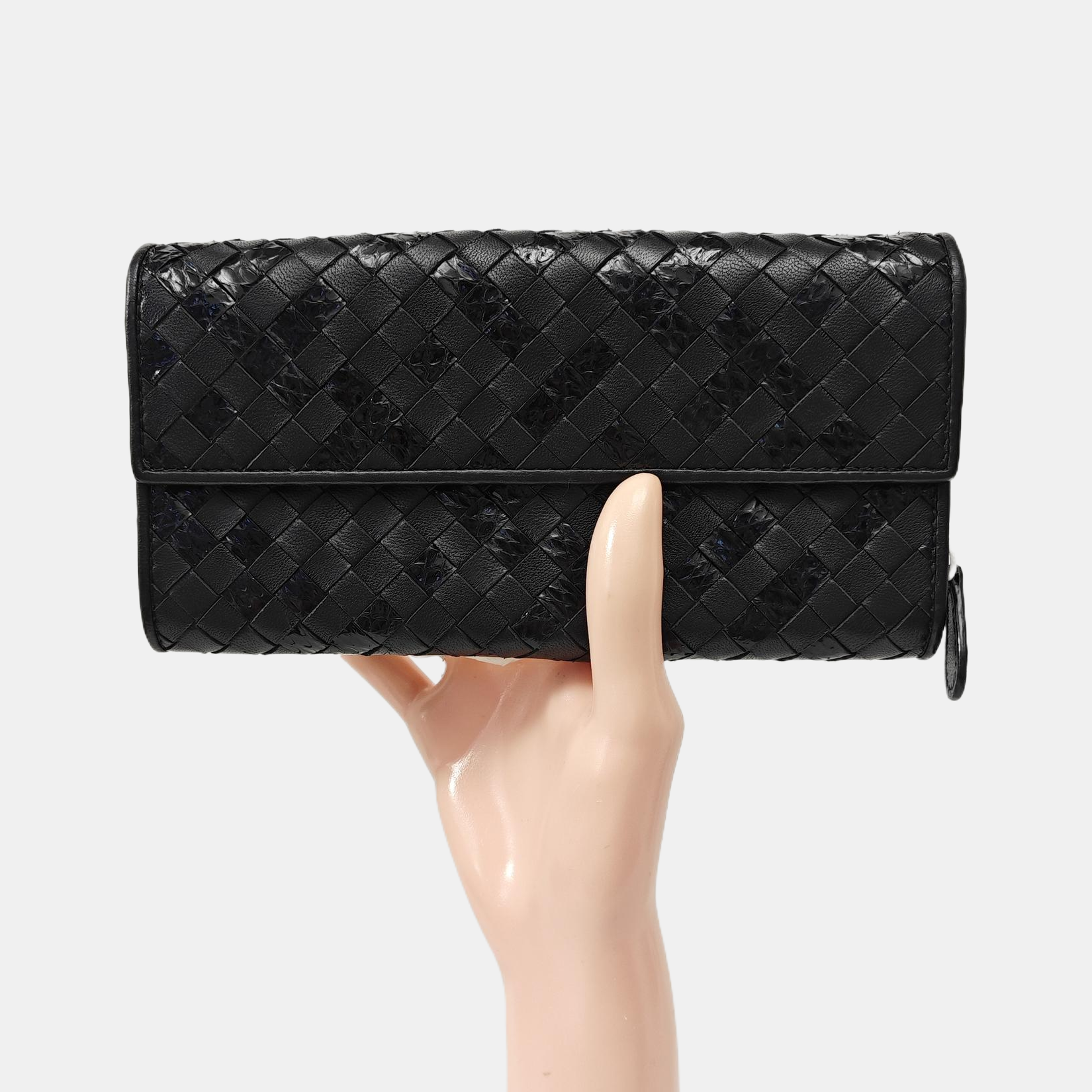 Olimpia Calfskin Black Wallet