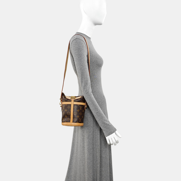 DUFFLE Monogram Coated Canvas Brown