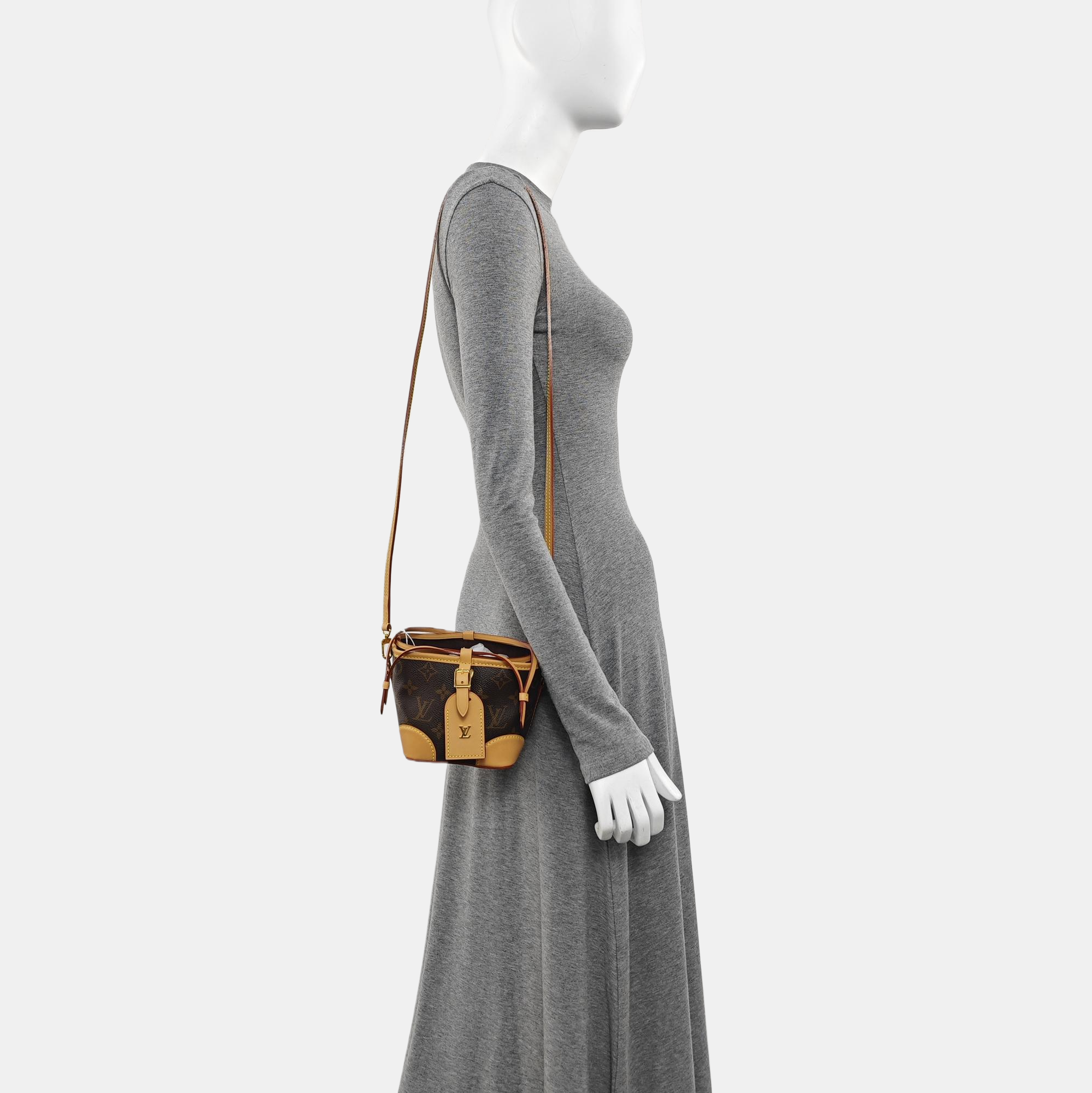 NOÉ Monogram Coated Canvas Brown