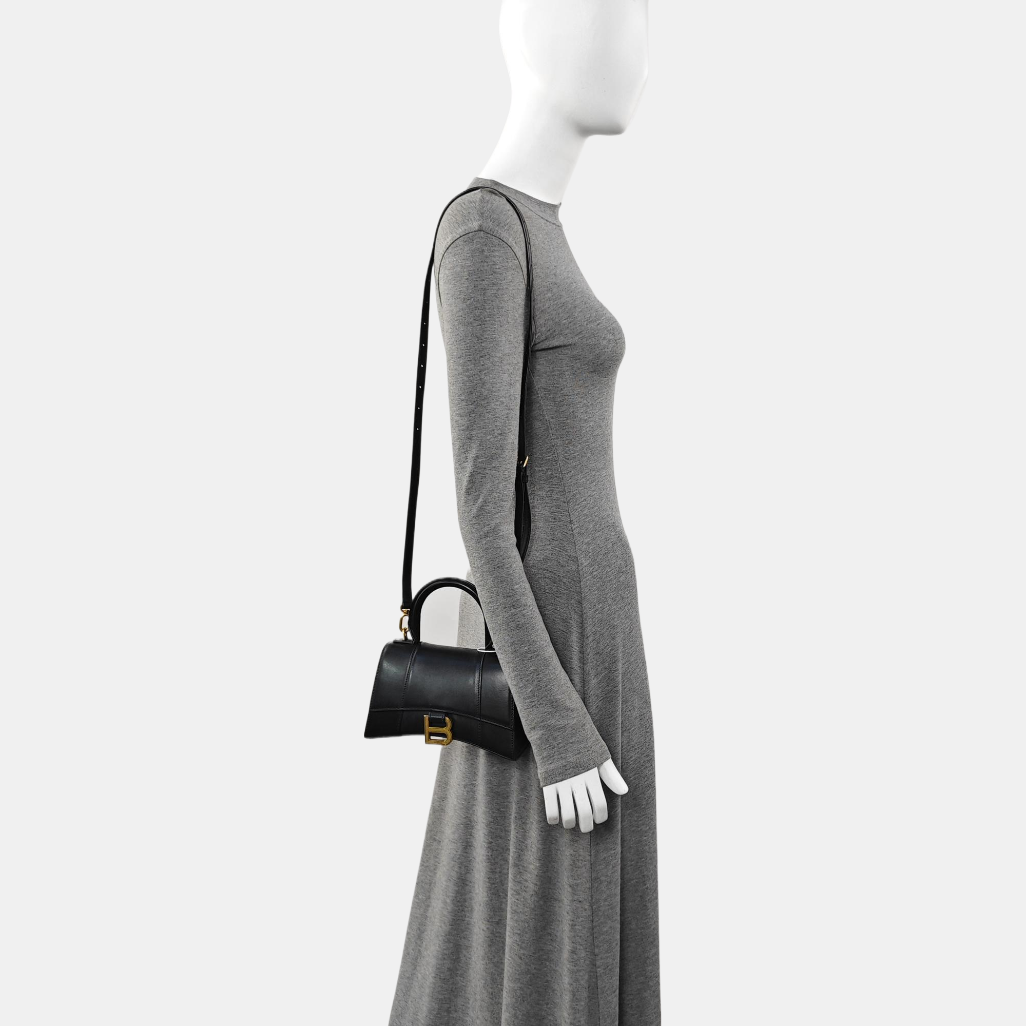 Hourglass XS Calfskin Black