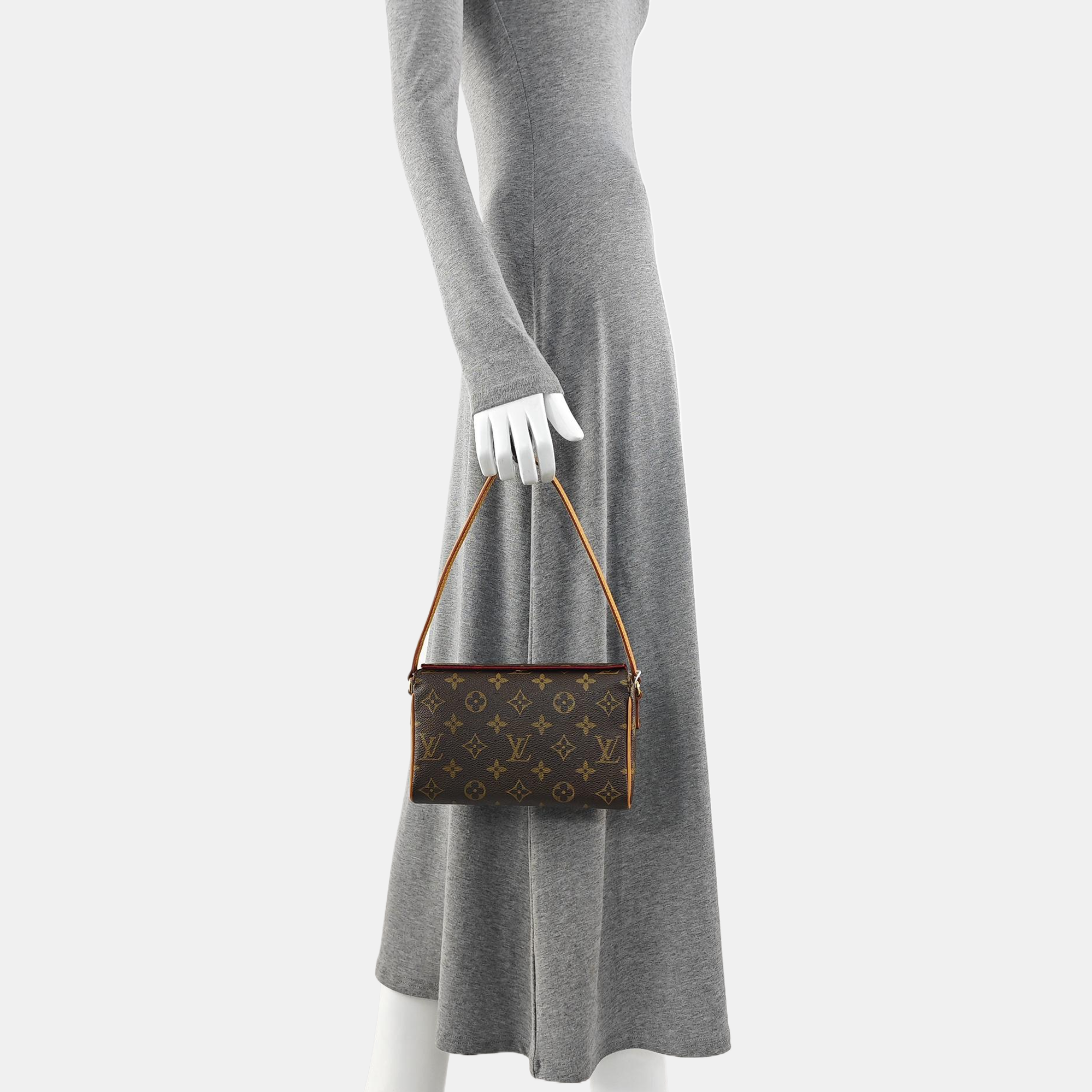 RECITAL Monogram Coated Canvas Brown