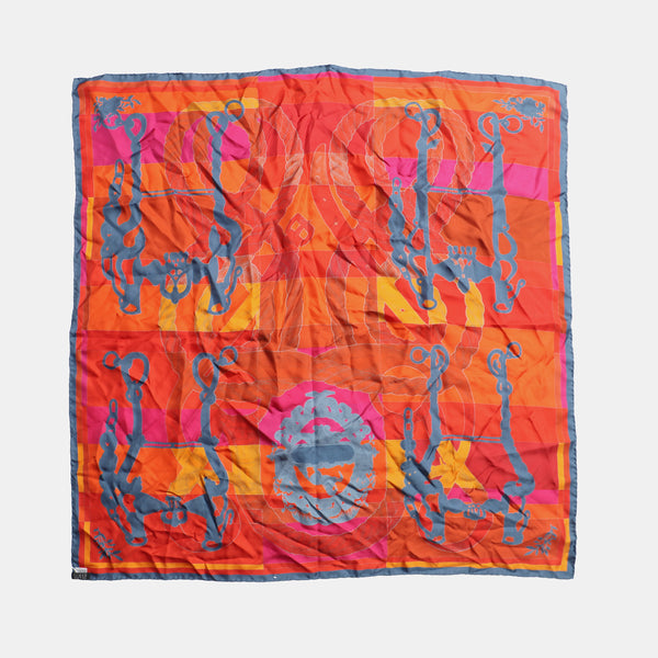 Multicolor Mulberry Silk Silk Scarf