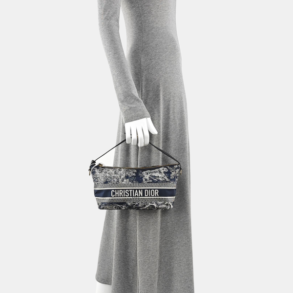 Diortravel Nomad Medium Fabric Blue