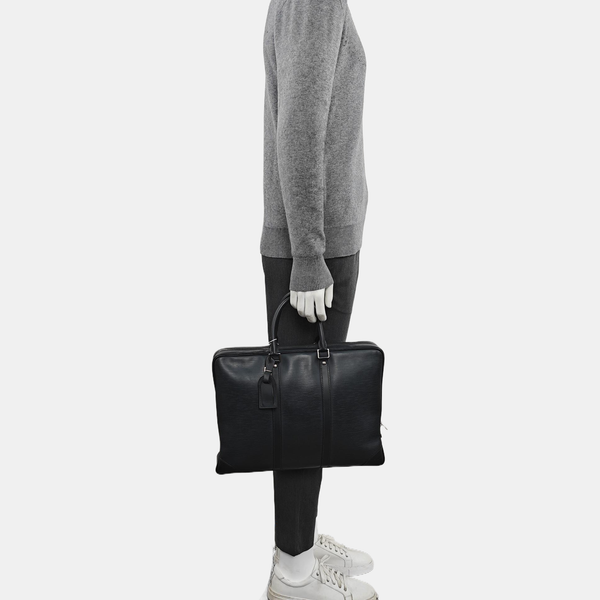 PORTE-DOCUMENTS Calfskin Blue