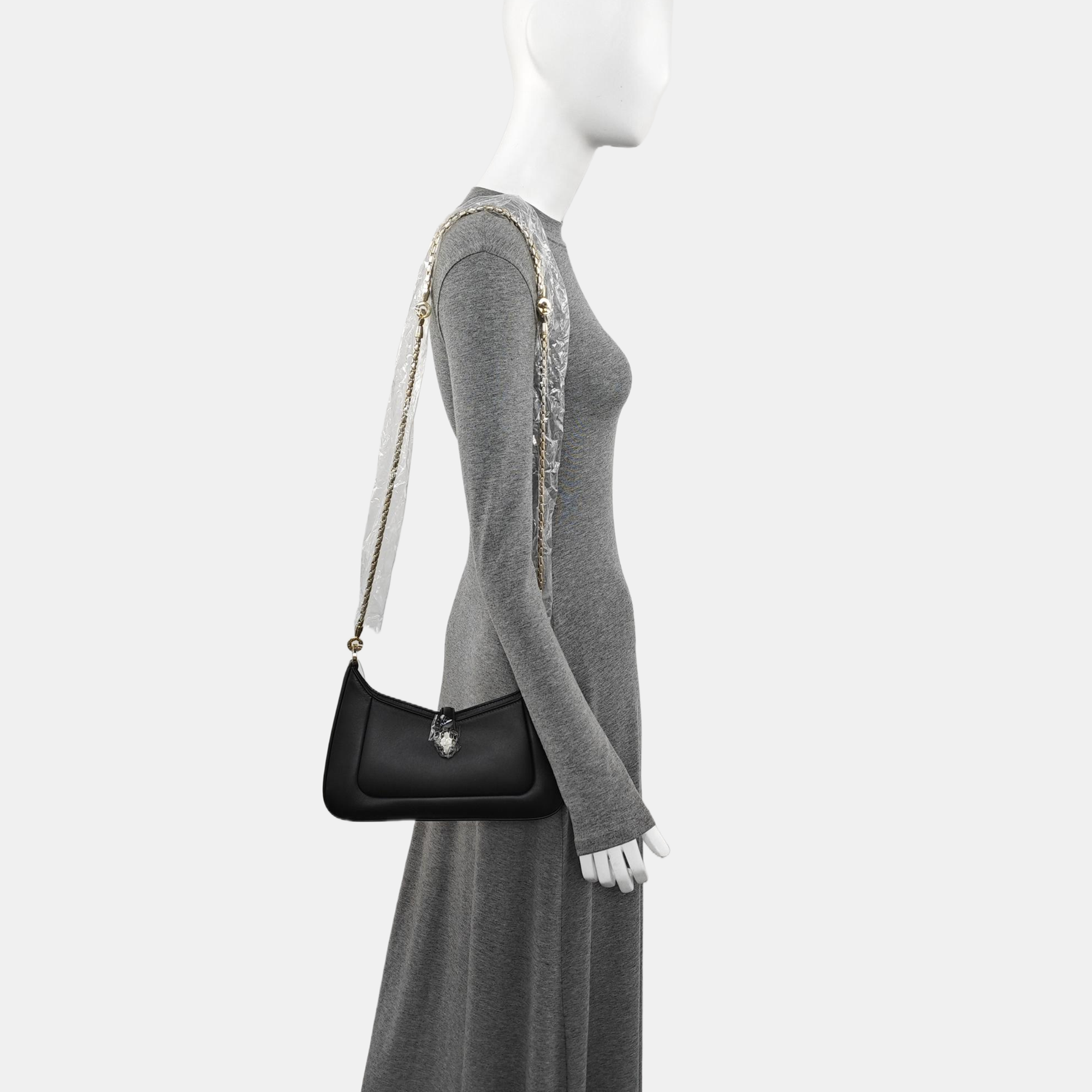 SERPENTI FOREVER Small Calfskin Black