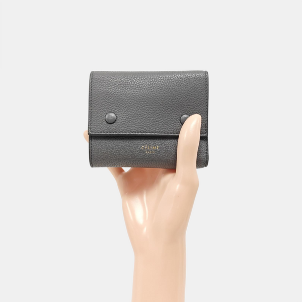 BIKER Calfskin Gray Wallet
