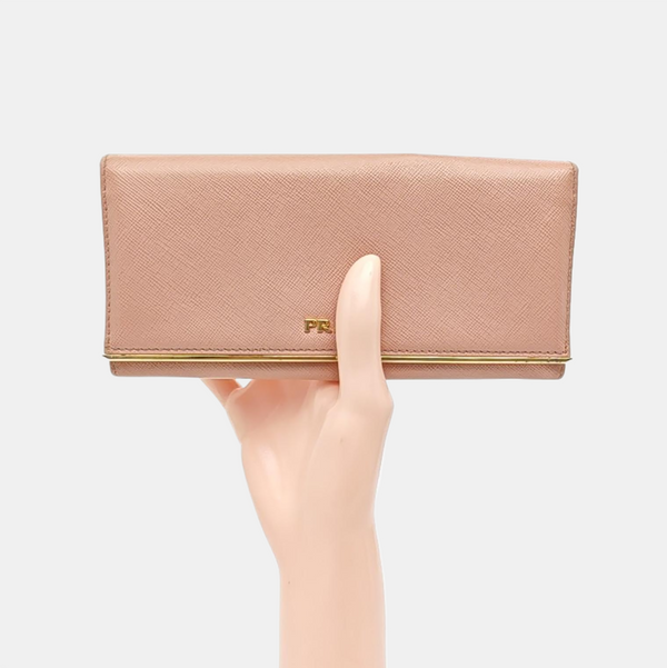 Fold Wallet Calfskin Pink