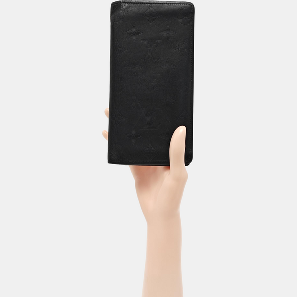 BRAZZA Monogram Calfskin Black Wallet