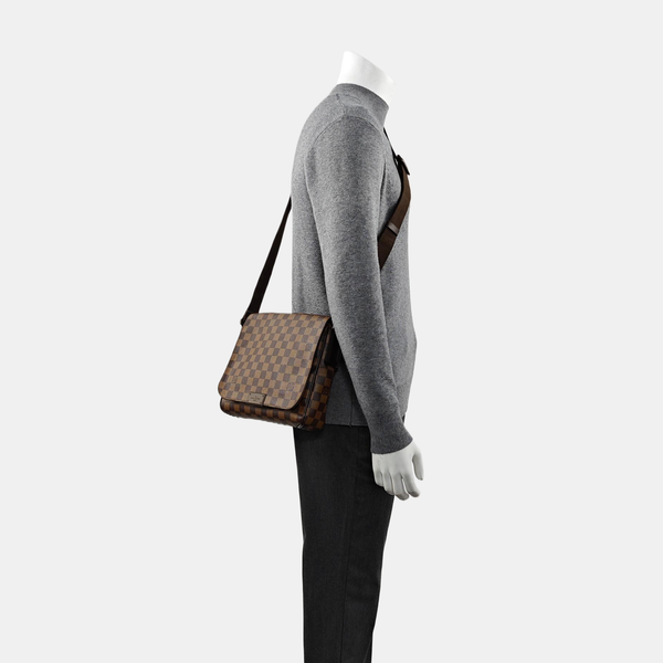 BROOKLYN Damier Ebene Coated Canvas Brown