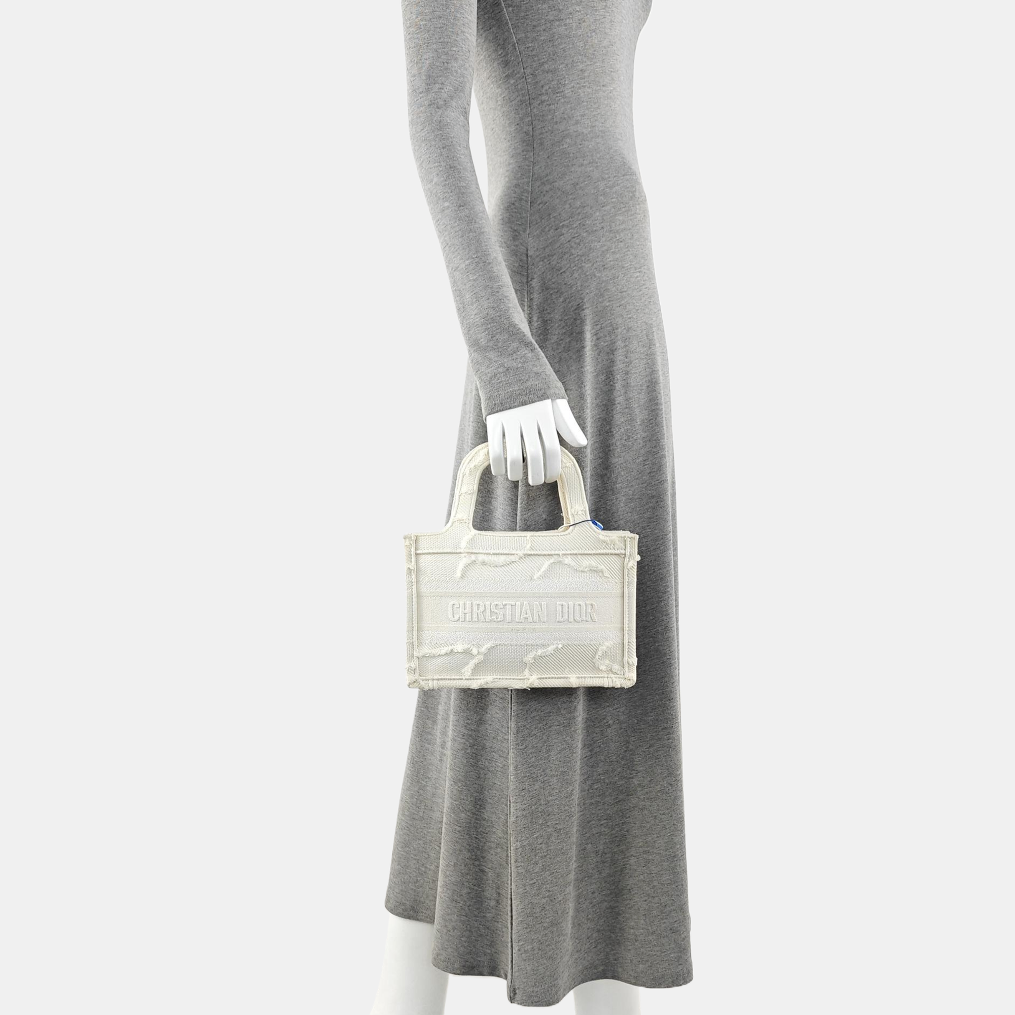 Book Tote Mini Canvas White